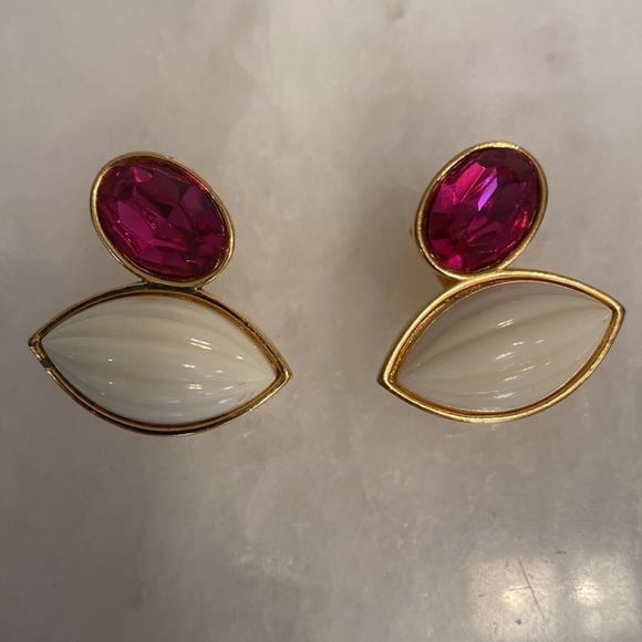 Vintage YSL Clip-on Earrings - Picture 4 of 7